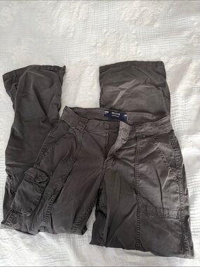 Hollister Charcoal Gray Cargo Pants